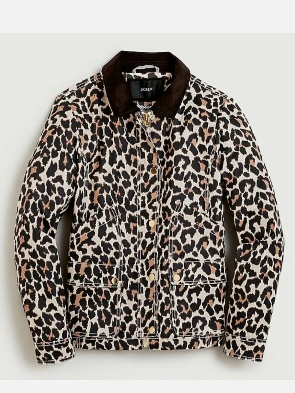 J. Crew Leopard Print Barn Jacket